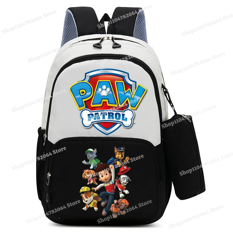 PAW Patrol Kawaii Backpack Boy Cartoon Anime Schoolbag Girls' Fashion Large Capacity Book Bag School Supplies and Stationery Bag