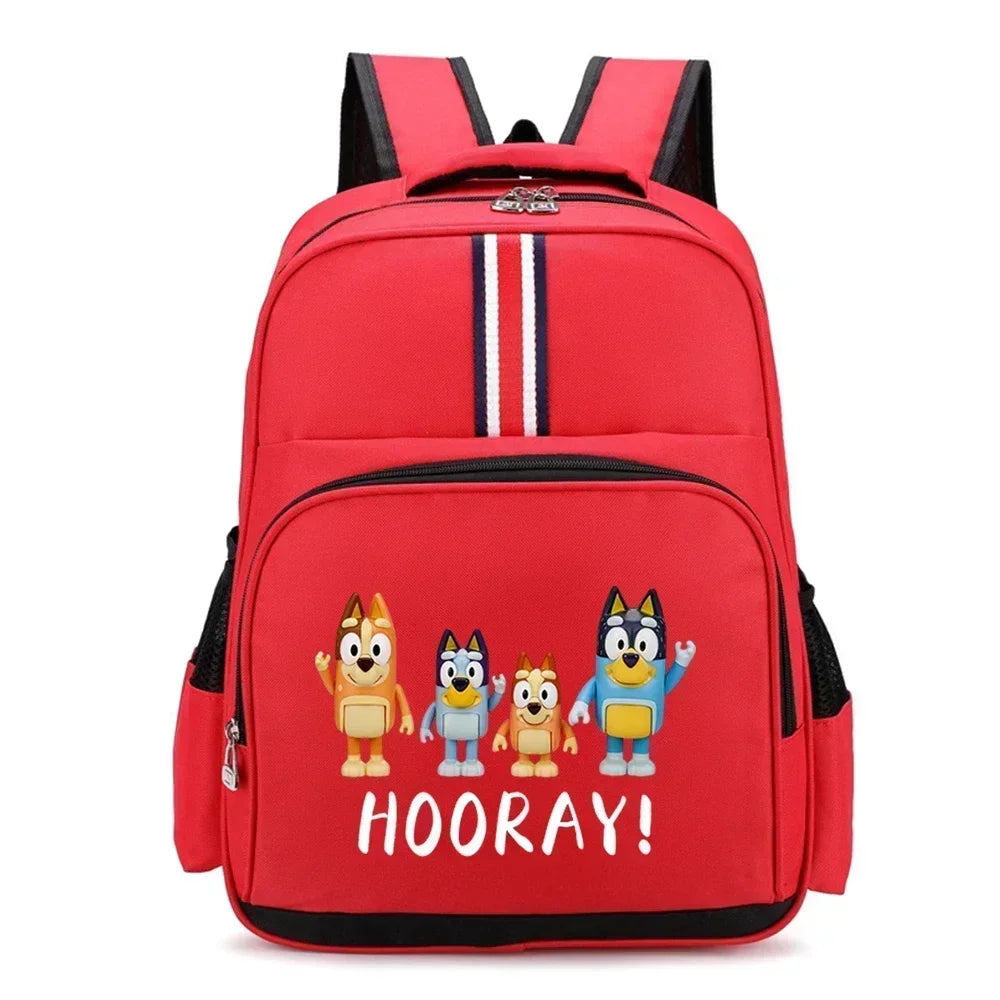 Blueys Bingo Schoolbag Print Backpack for Boys Girls Large Capacity Knapsack for Primary School Students Bag Birthday Gift