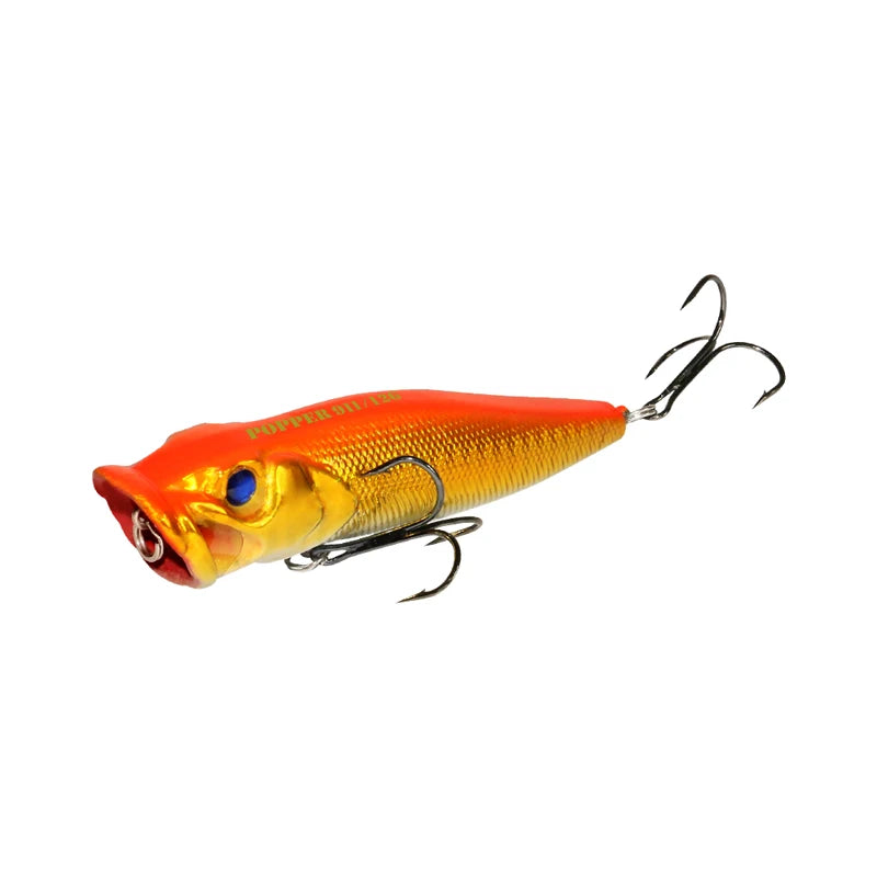 Fishing Lure 12.5g 93mm Floating Popper Artificial Wobbler Hard Bait with Hook for Pike Perch Winter Swimbait Trolling Crankbait