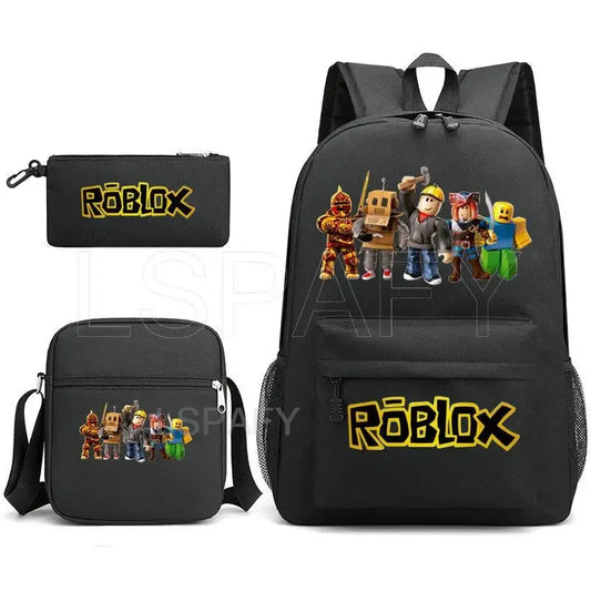 ROBLOX Trendy Korean Teen Boys and Girls Backpack 3-Piece Set