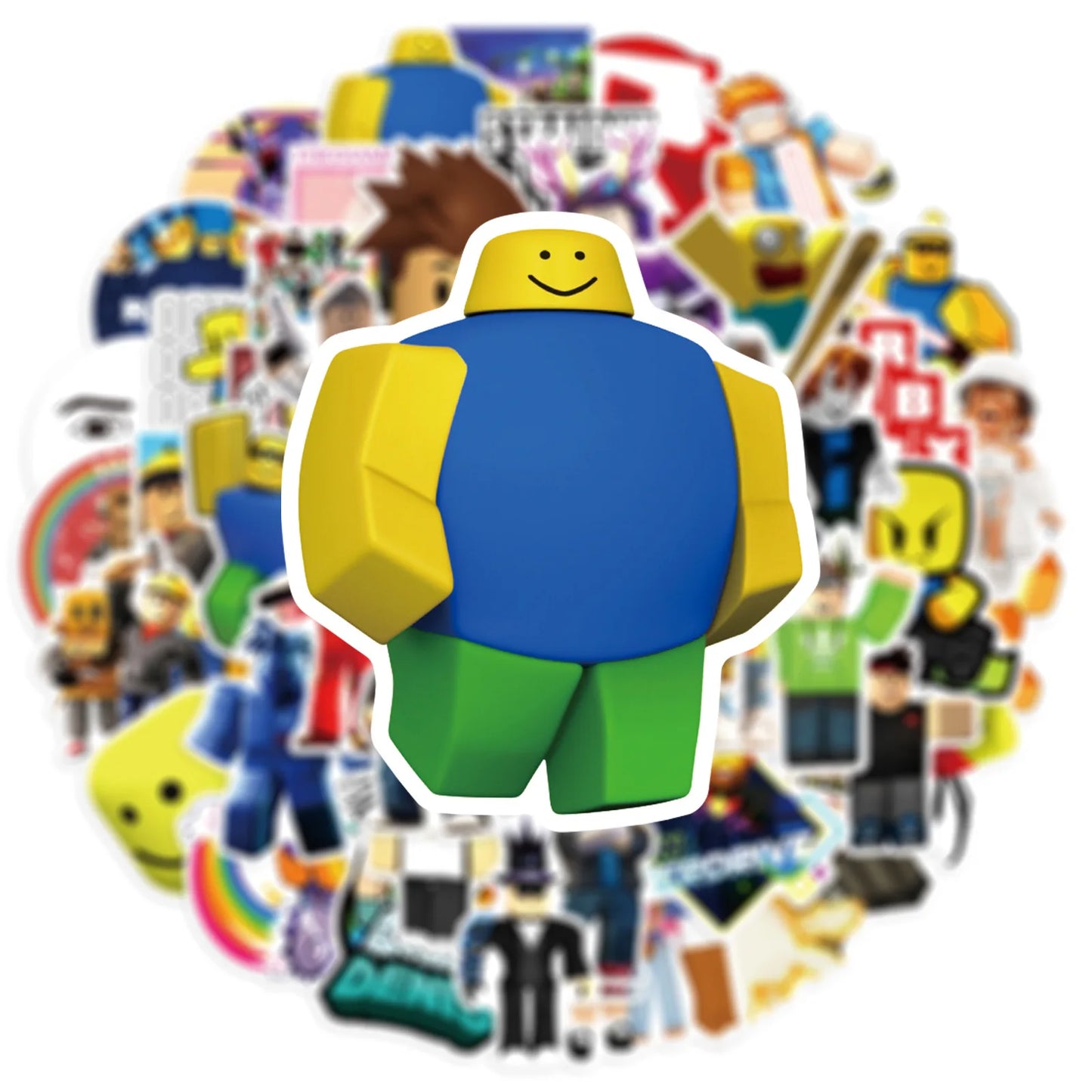 50pcs ROBLOX Stickers Party Kid Sticker Cartoon Skateboard Fridge Graffiti Suitcase Phone Notebook Sticker Kid Birthday Gift