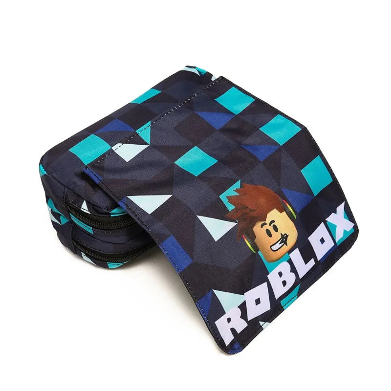 3D New ROBLOX Blox Fruit Creative Cartoon Pencil Case Cartoon Game Pencil Case for Elementary School Students School Bag Mochila