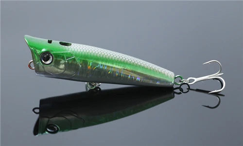 Le Fish 90mm 21g Fishing Lure Topwater Popper  Hard Baits Saltwater Wobblers Seabass Trout Pesca