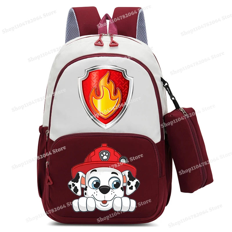 PAW Patrol Kawaii Backpack Boy Cartoon Anime Schoolbag Girls' Fashion Large Capacity Book Bag School Supplies and Stationery Bag