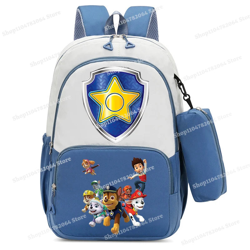 PAW Patrol Kawaii Backpack Boy Cartoon Anime Schoolbag Girls' Fashion Large Capacity Book Bag School Supplies and Stationery Bag