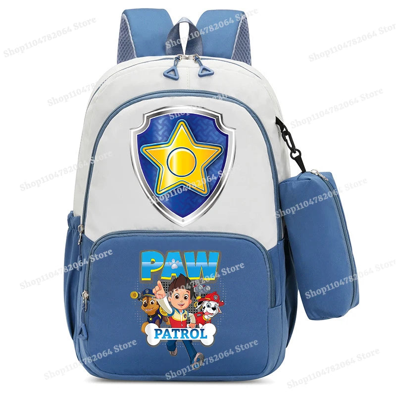 PAW Patrol Kawaii Backpack Boy Cartoon Anime Schoolbag Girls' Fashion Large Capacity Book Bag School Supplies and Stationery Bag