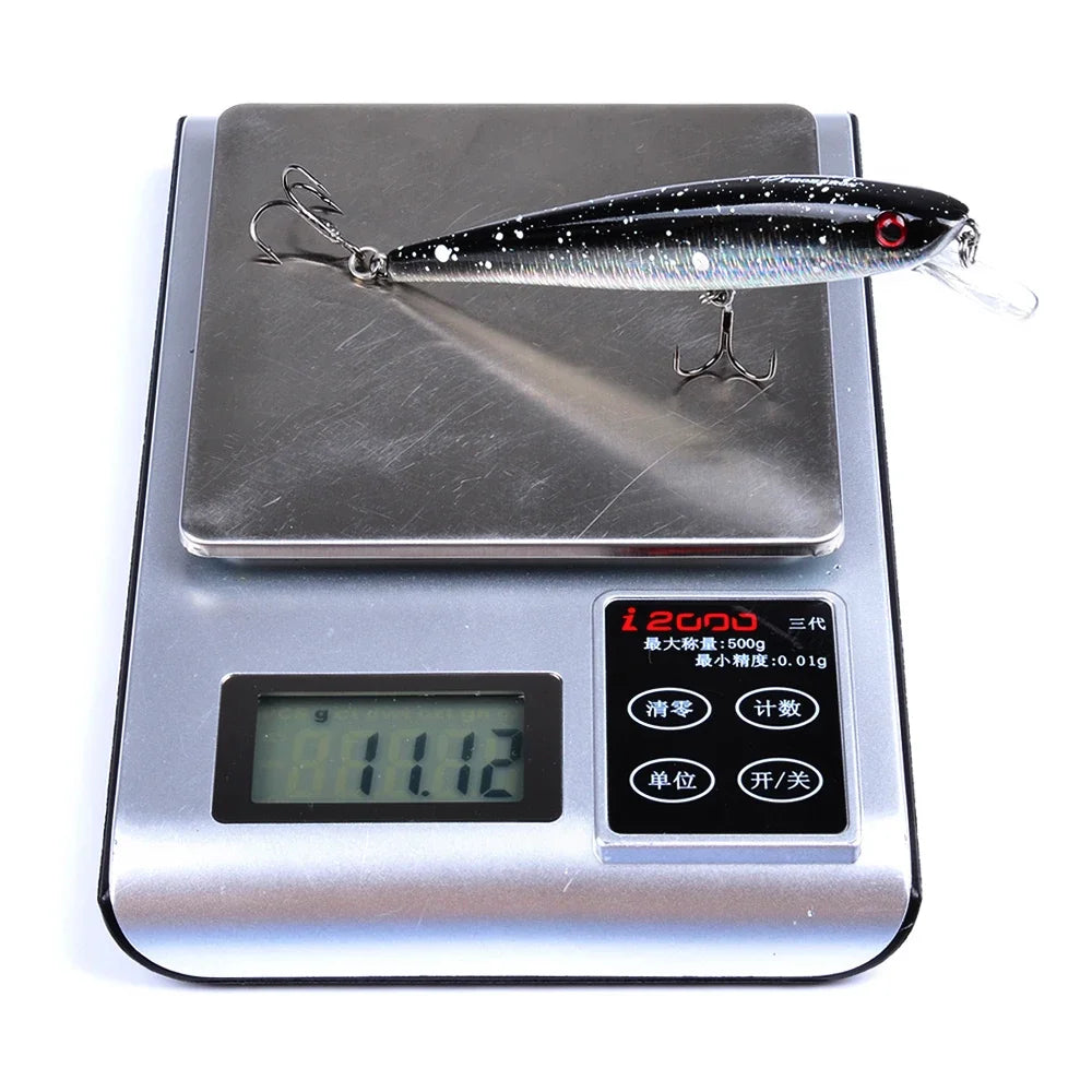 Fishing lure 4.42"-11cm fishing bait 11.22g Crankbait fishing tackle 6 color Minnow Lures 4# Hook