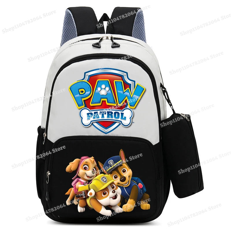 PAW Patrol Kawaii Backpack Boy Cartoon Anime Schoolbag Girls' Fashion Large Capacity Book Bag School Supplies and Stationery Bag