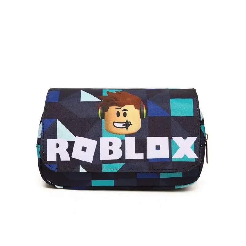 3D New ROBLOX Blox Fruit Creative Cartoon Pencil Case Cartoon Game Pencil Case for Elementary School Students School Bag Mochila