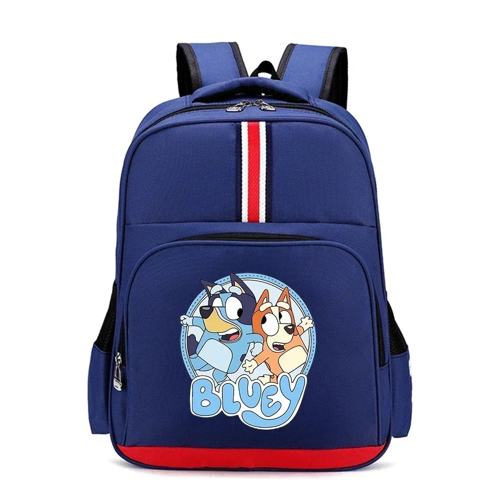 Blueys Bingo Schoolbag Print Backpack for Boys Girls Large Capacity Knapsack for Primary School Students Bag Birthday Gift